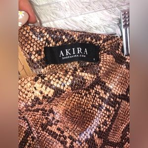 Akira Snakeprint Mini Skirt Size S